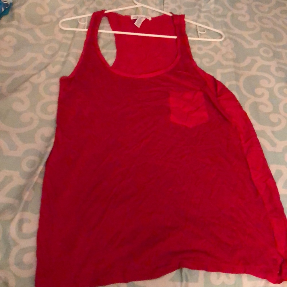 Red tank top